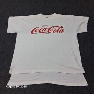 Vintage Enjoy Coca Cola T Shirt Size XL / One Size White Single Stitch
